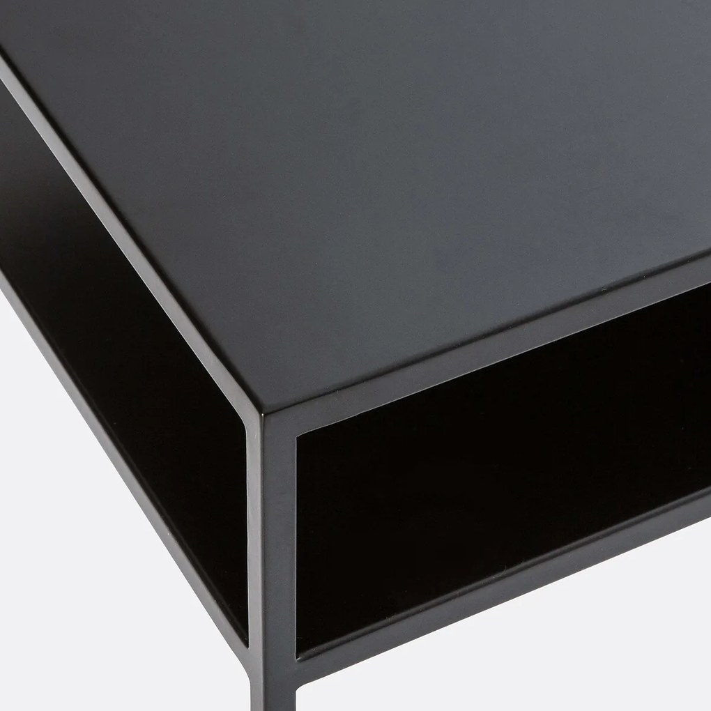 Stalen consoletafel met twee plateaus, Miva