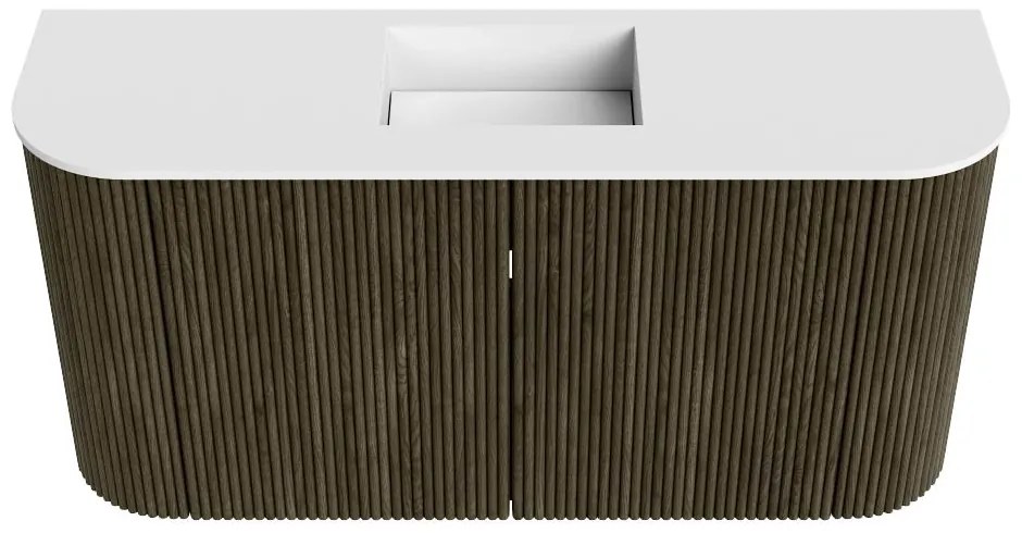 Mondiaz Joya 85cm toiletmeubel ronding links/rechts shadow met wastafel faye midden zonder kraangat talc
