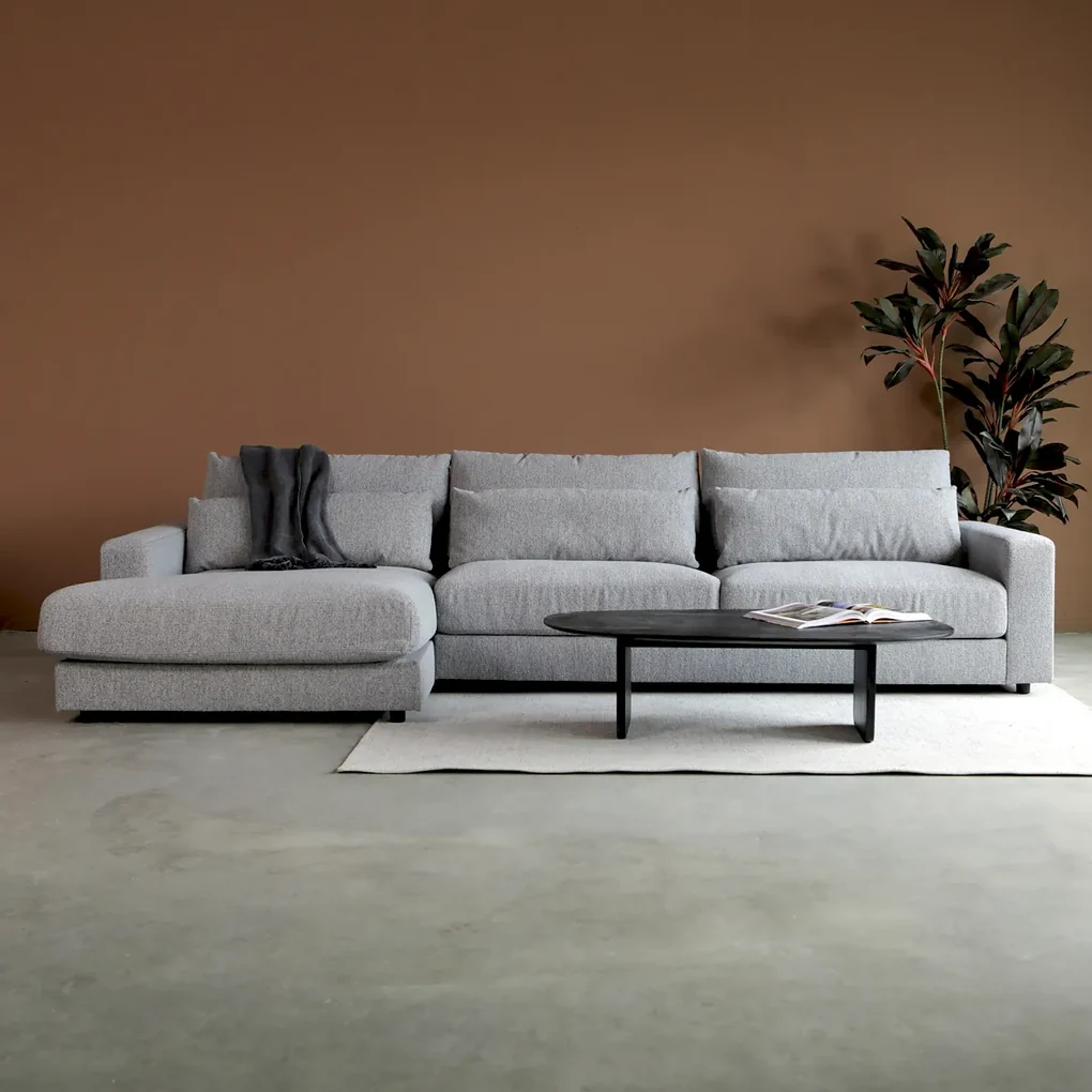Hoekbank Met Sofa Grijs Links
