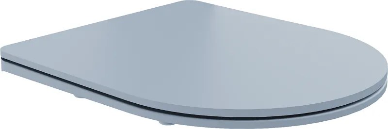 Mexen langzaam sluitende slim toiletzitting, duroplast, grijs-blauw mat - 39740069