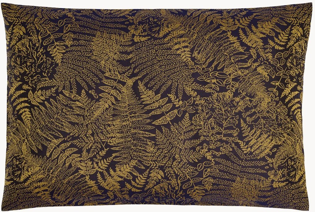 Katoenen jacquard kussenhoes Farn