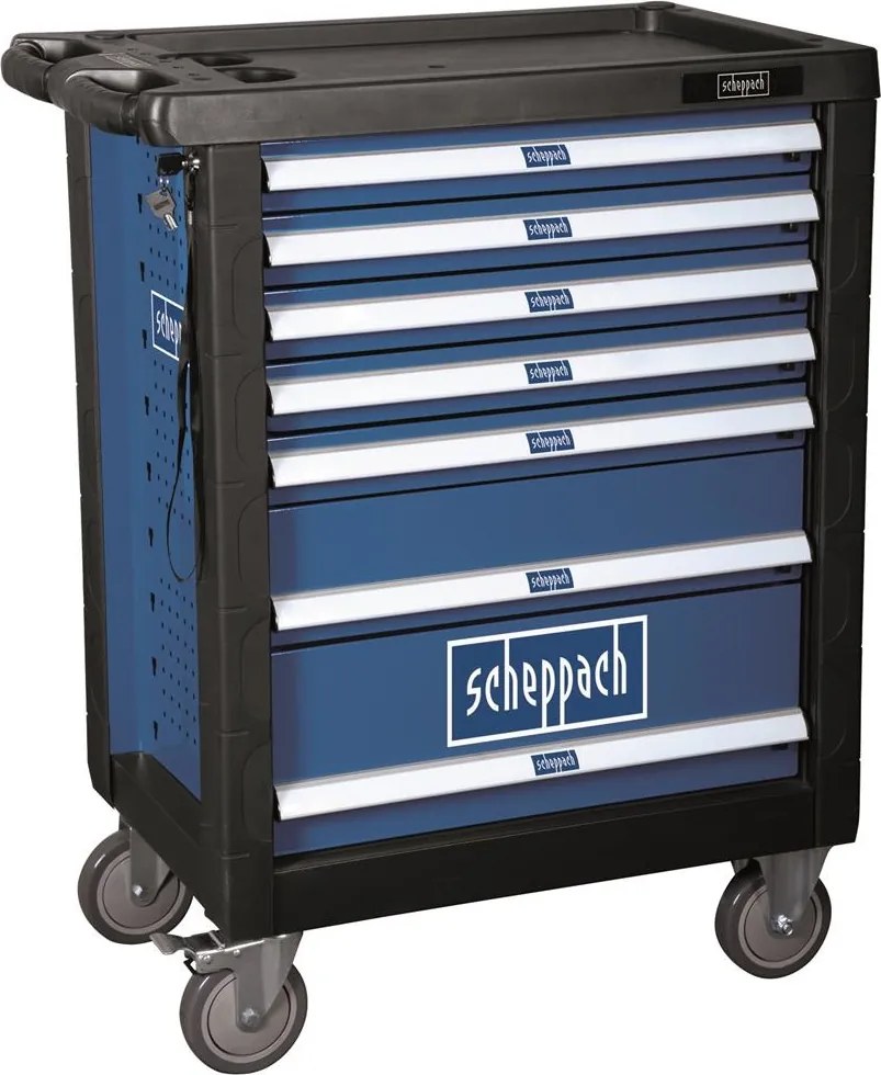 Scheppach TW1000 Gereedschapswagen gevuld 263 delig