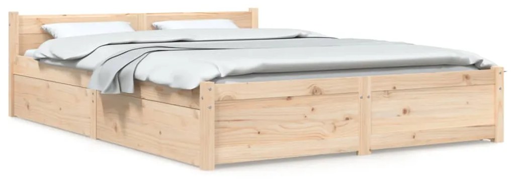 vidaXL Bedframe met lades 135x190 cm 4FT6 Double