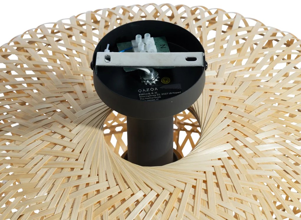 Oosterse plafondlamp bamboe - Ostrava Double