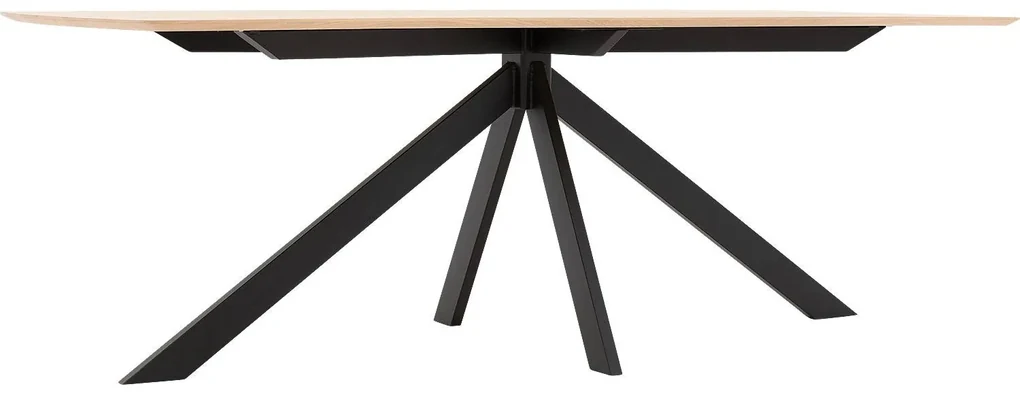 Goossens Excellent Eettafel Floyd, Semi rechthoekig 220 x 100 cm