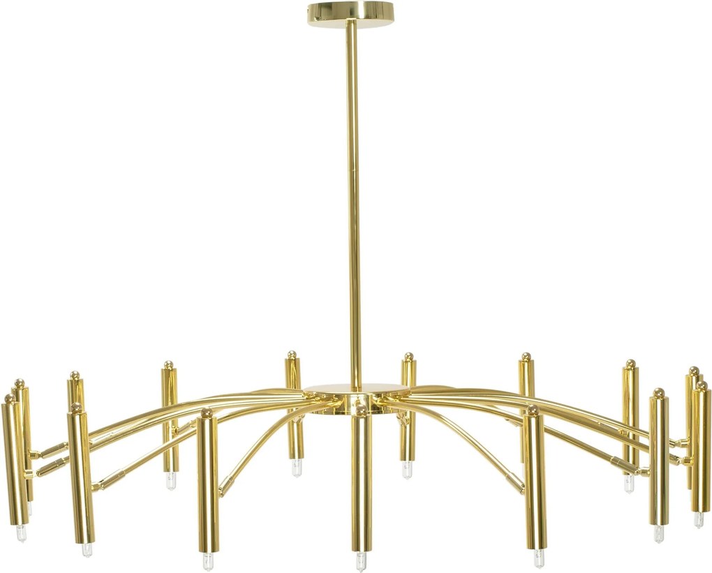 Plafondlamp met glazen bol APP1197-15CP Gold