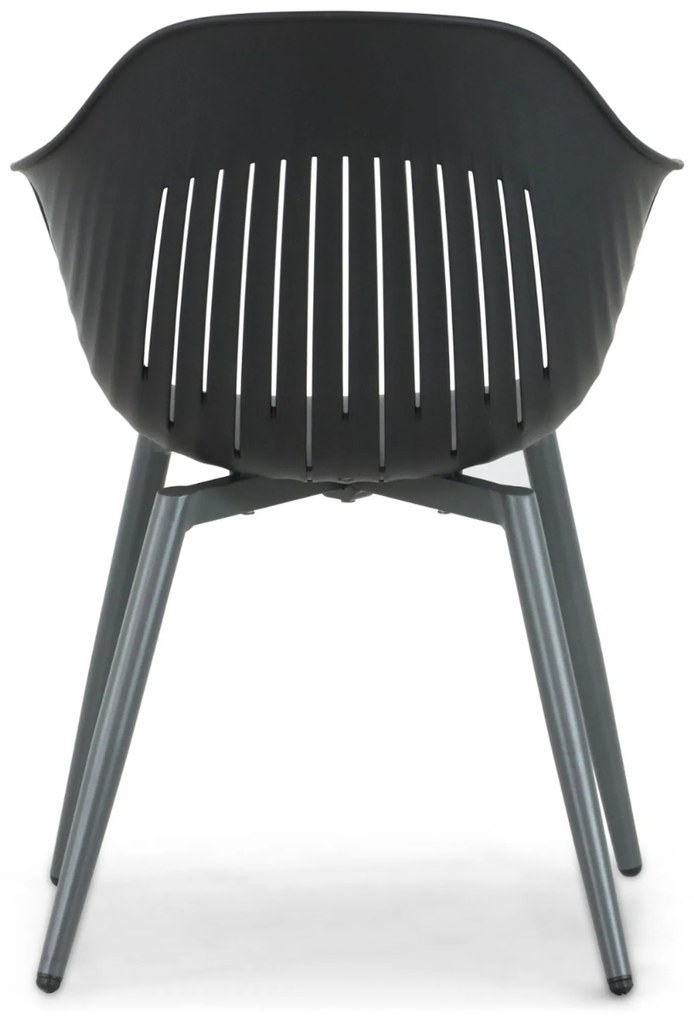 Tuinset 4 personen 120 cm Kunststof Grijs Lifestyle Garden Furniture Lissabon/Vienna