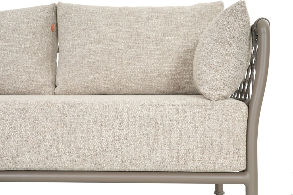 Hoek loungeset 5 personen Rope Taupe  Santika Furniture Santika