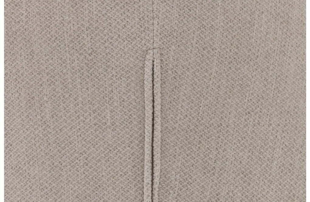 Goossens Stoel Noomi beige stof met armleuning en met wielen,