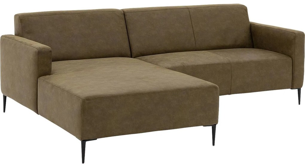 Goossens Key West groen, micro leer, 2-zits, modern design