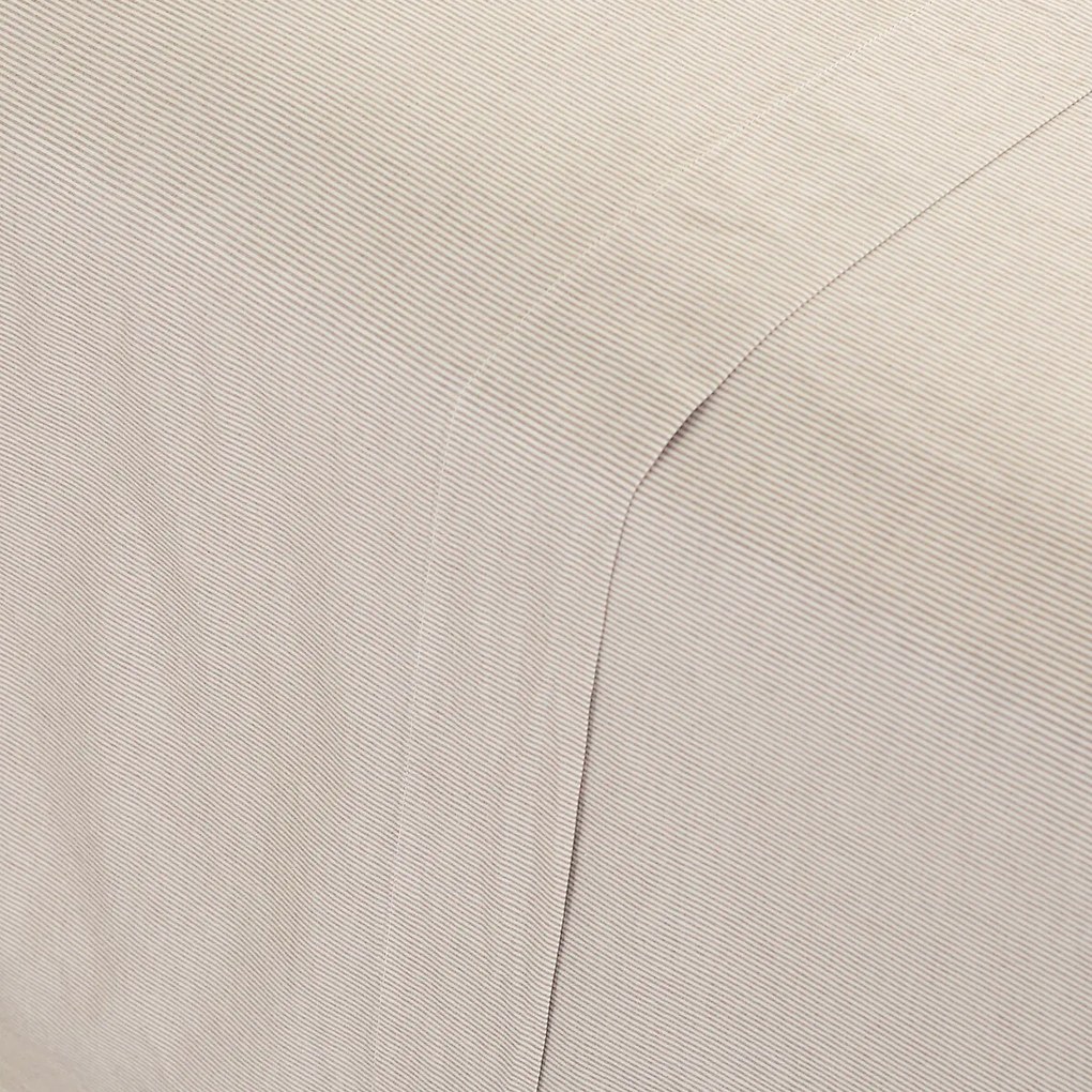Gestreepte, gewassen katoenen perkal-platlakens, 120 draden/cm², Sabbal