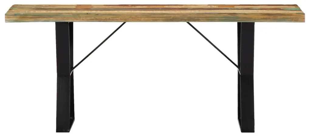 vidaXL Bankje 110 cm massief gerecycled hout