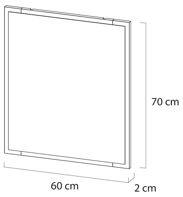 Tiger S-line spiegel met frame 60x70cm mat wit