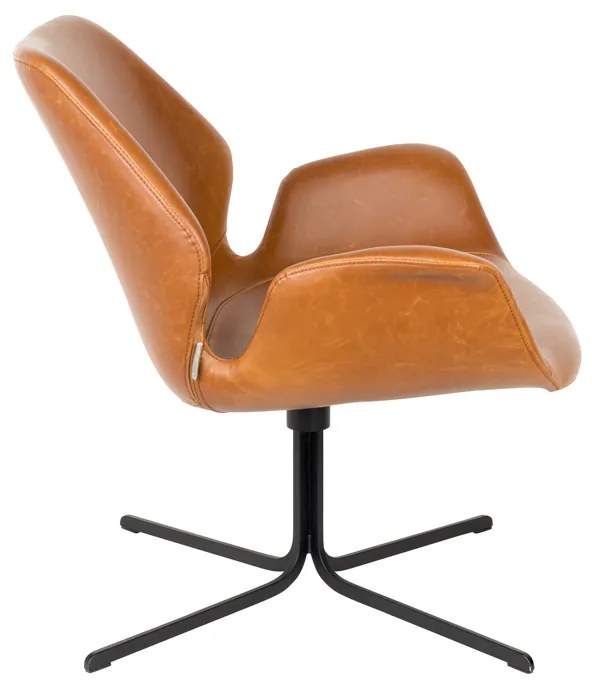 Zuiver Nikki Design Fauteuil Bruin Leer