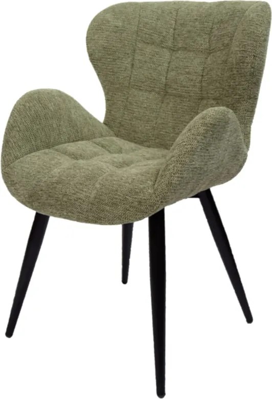 Eetkamerstoel - Simon - stof Fantasy geweven mayfly