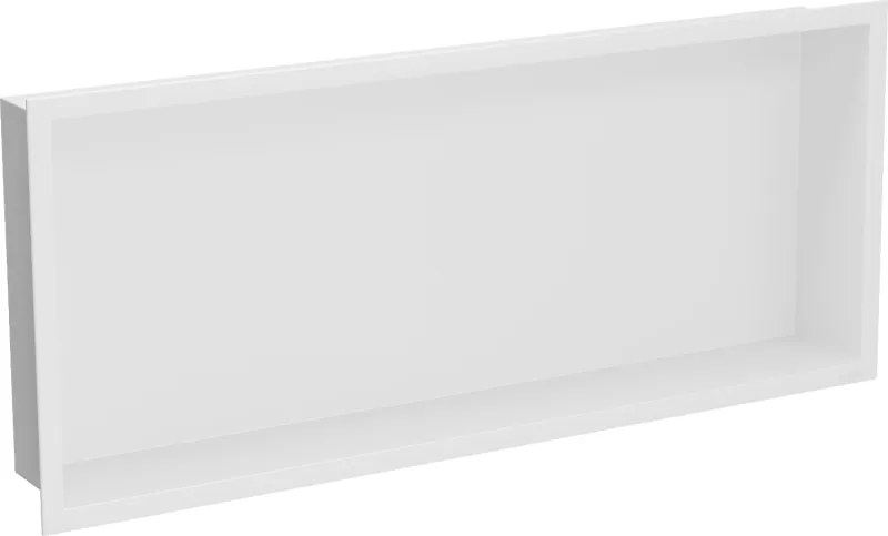 Mexen X-Wall-R inbouwnis plank met flens 75 x 30 cm, wit - 1920753010