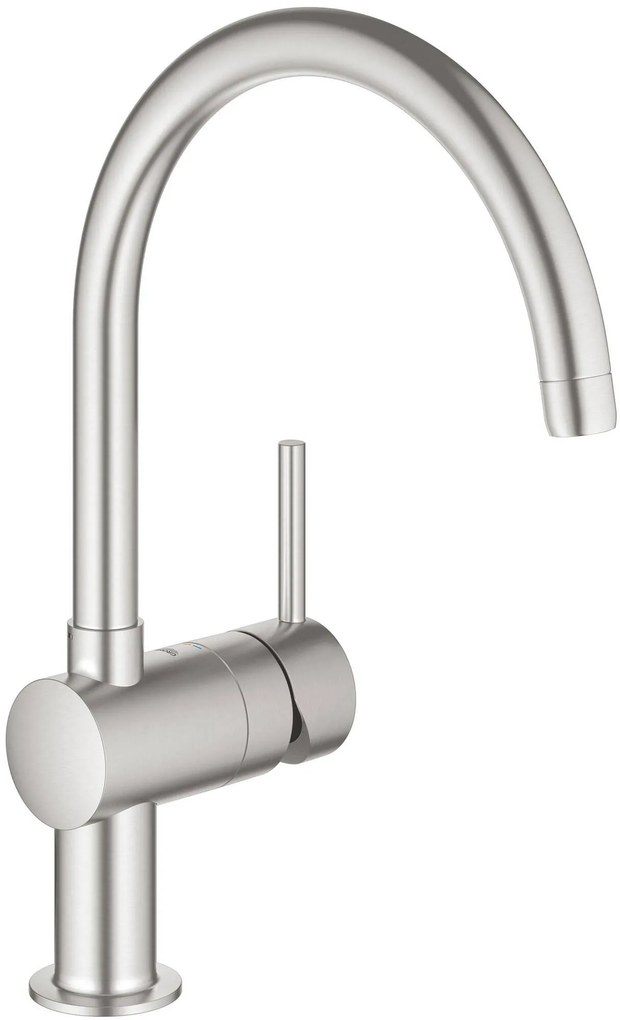 Grohe Minta keukenmengkraan met draaibare C-uitloop supersteel