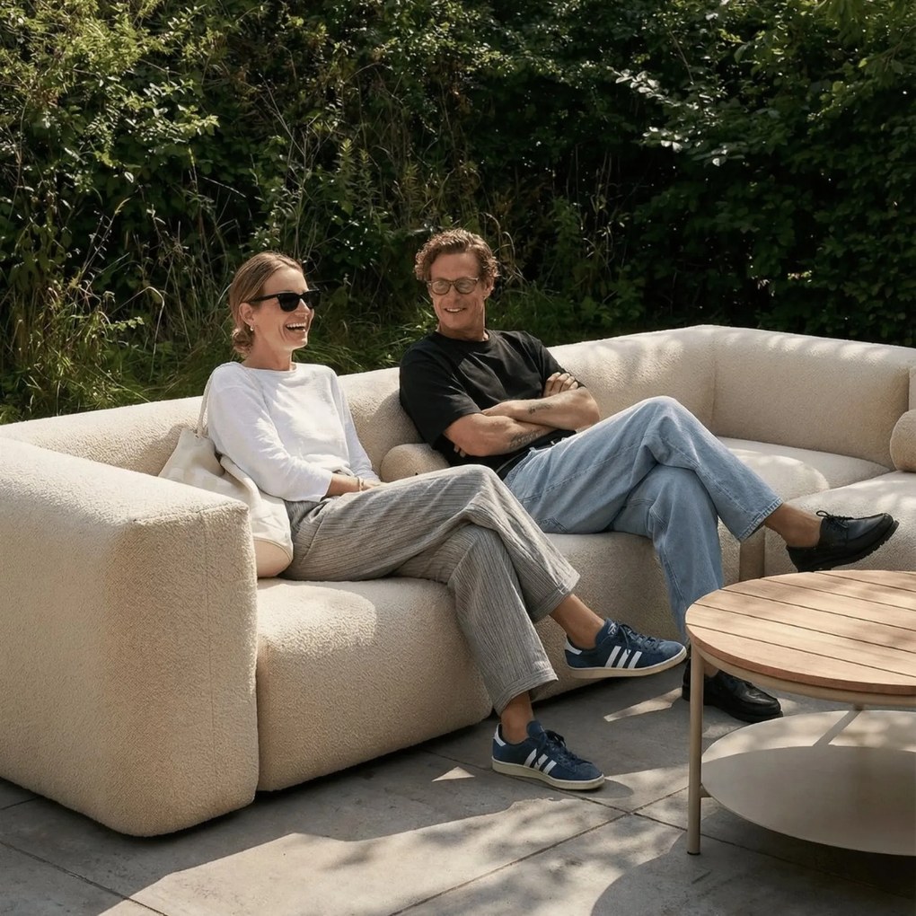 Soft Zitzak Outdoor 5 Seater Hoekbank - Bouclé Beige