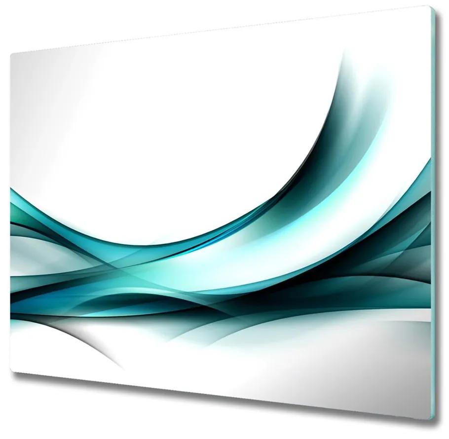 snijplank glas Abstractie golven 60x52cm