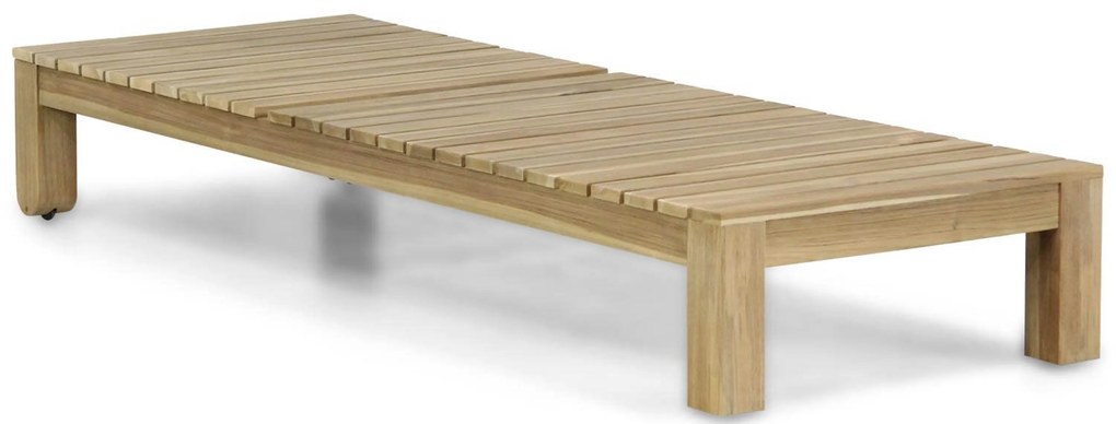 Santika Furniture Santika Arlington Ligbed Met Sahara Kussen Teak Old Teak Greywash