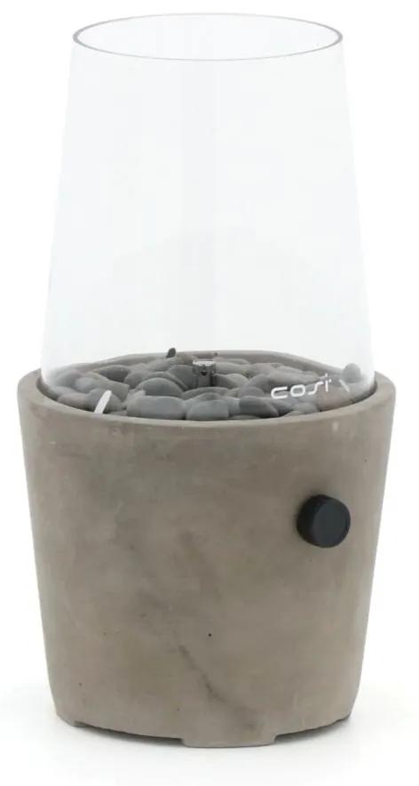 Cosiscoop Cement round gaslantaarn Ø20cm (h:38cm)