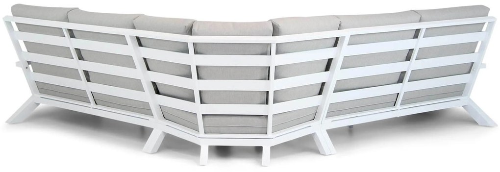 Hoek loungeset 6 personen Aluminium Wit Santika Furniture Santika Cinta