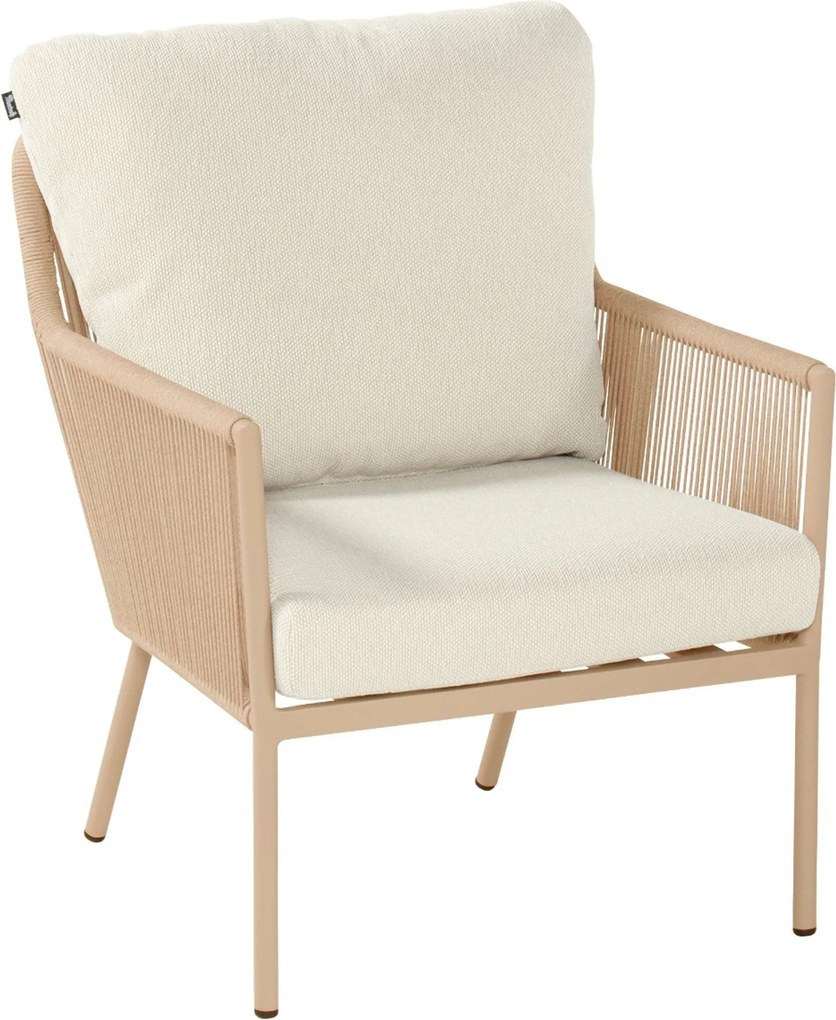 Tuinset Ronde Tuintafel 4 personen 120 cm Rope Taupe  Hartman Zaragoza/Zaragoza