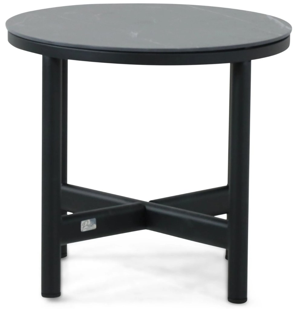 Stoel en Bank Loungeset 5 personen Aluminium/wicker Zwart Hartman Nice/Terraturn