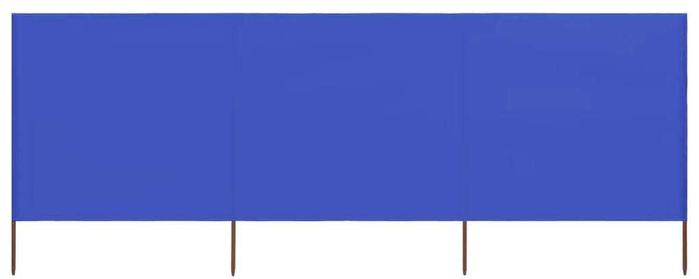 vidaXL Windscherm 3-panelen 400x80 cm stof azuurblauw