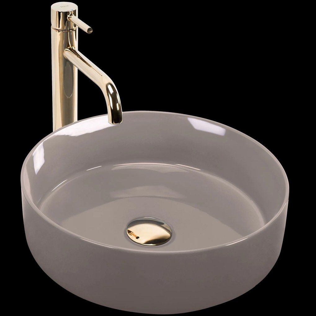Opzetwastafel Rea Sami Beige Shiny