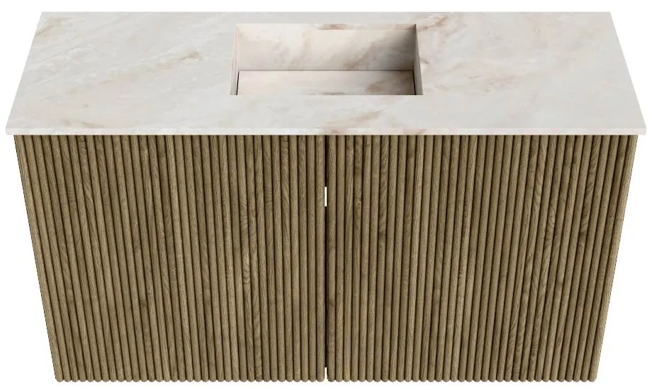 Mondiaz Joya DLux 70cm toiletmeubel dusk met wastafel faye midden 1 kraangat frappe
