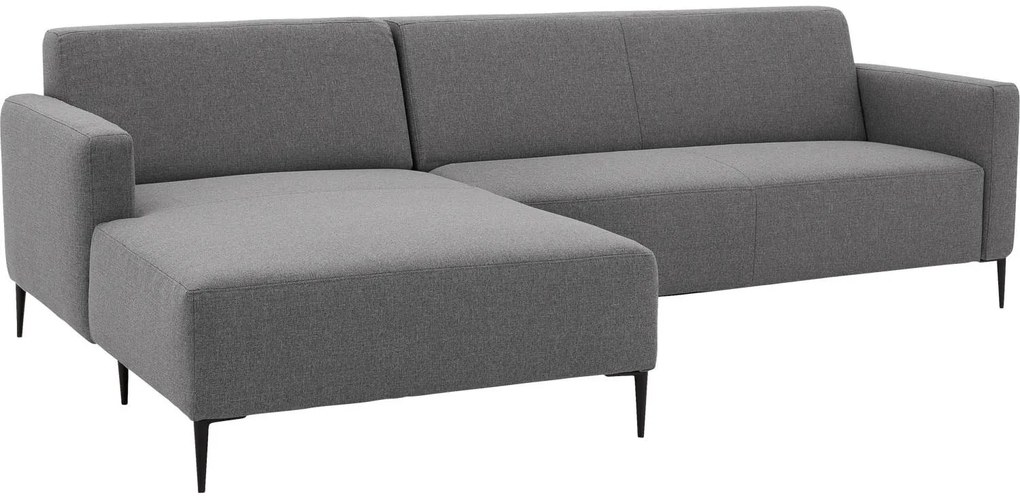 Goossens  Key West grijs, stof, 2,5-zits, modern design