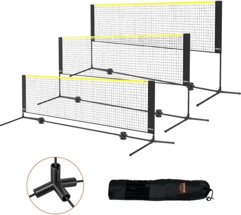 VEVOR 3m Badminton Netset Buiten Draagbaar Volleybal Pickleball Tennisnet