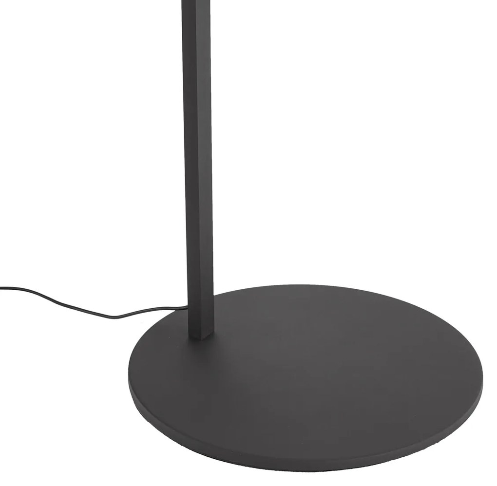 Moderne booglamp zwart incl. LED met touch dimmer - Arlow