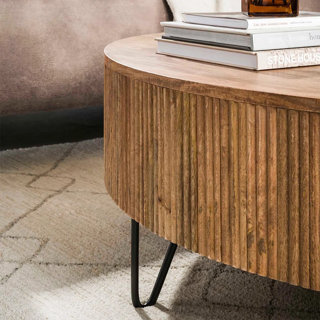 Salontafel Hout - 120 X 120cm.