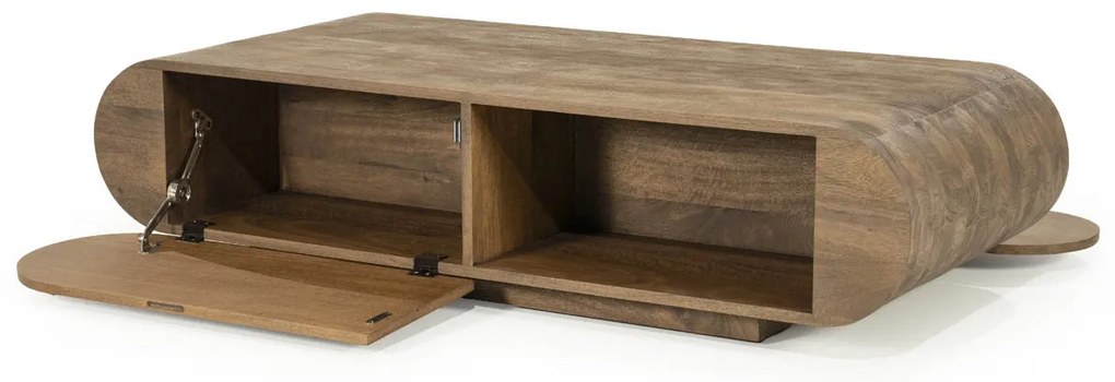 Salontafel Met Opbergruimte - 130 X 60cm.