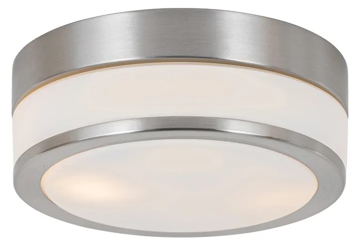 Buitenlamp Moderne plafondlamp staal 23 cm IP44 - Flavi Modern E27 IP44 Buitenverlichting rond Lamp