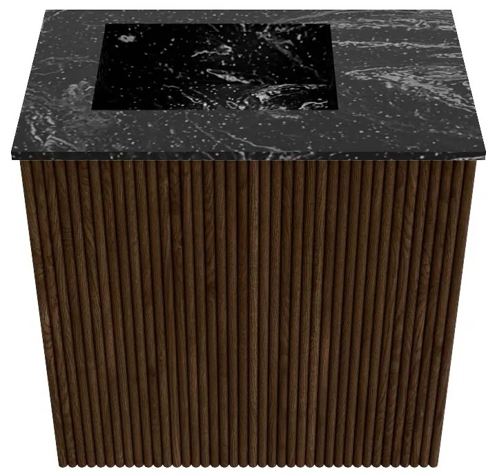 Mondiaz Joya DLux 40cm toiletmeubel walnut met wastafel faye links zonder kraangat lava