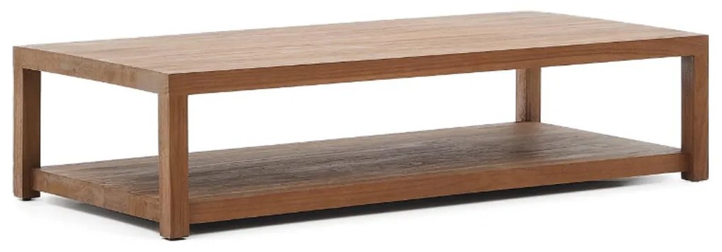 Kave Home Sashi Grote Salontafel Donker Teak Hout - 150 X 70cm.