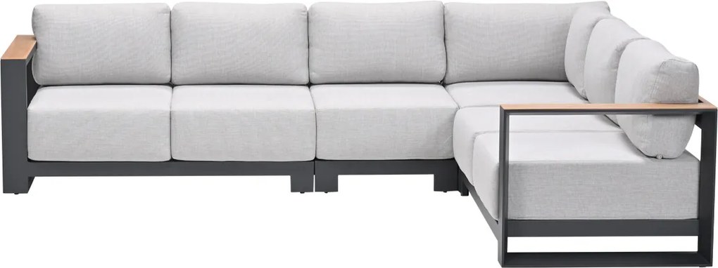 Garden Impressions Malakka loungebank 4-delig - light teak look