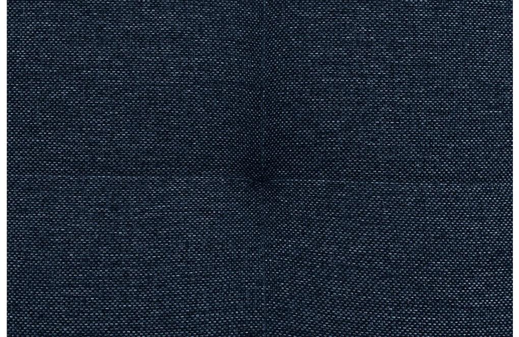 Goossens Hoekbank Latino blauw, stof, 3-zits, stijlvol landelijk met ligelement rechts