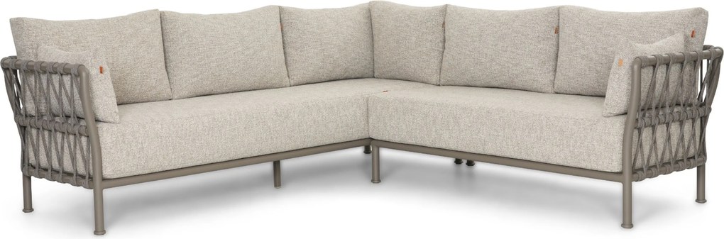 Hoek loungeset 5 personen Rope Taupe Santika Furniture Santika
