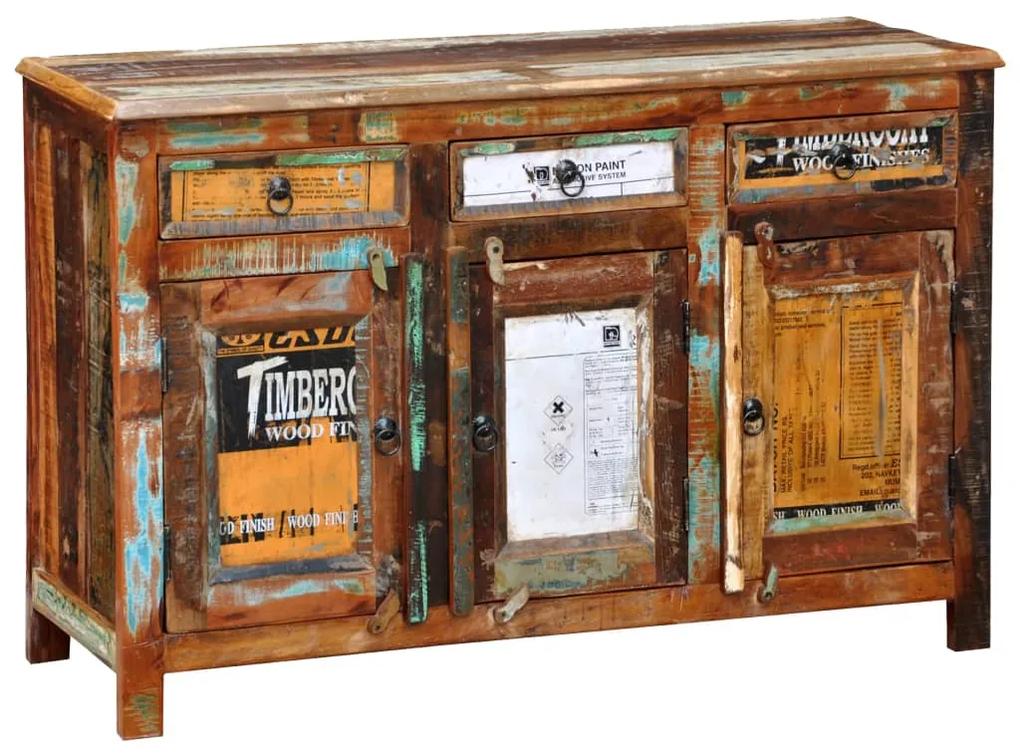 vidaXL Kast met 3 lades en 3 deuren vintage stijl gerecycled hout