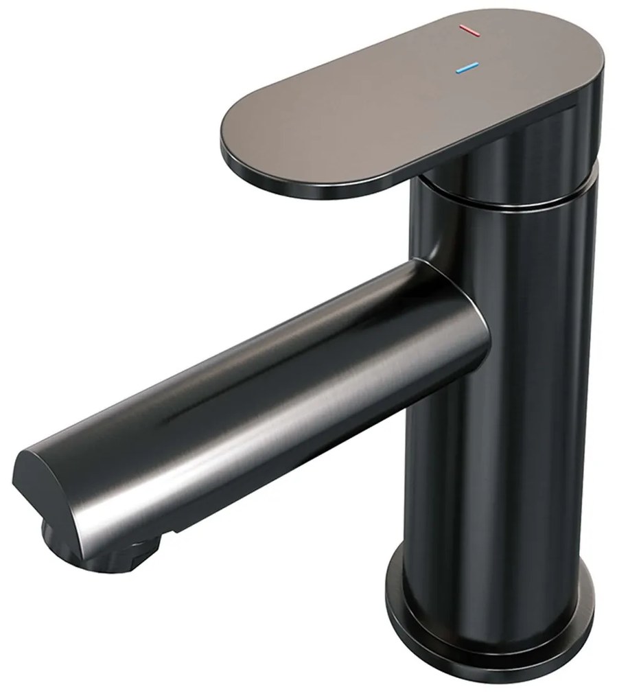 Brauer Gunmetal Edition ColdStart wastafelkraan energy-saving model C gunmetal geborsteld PVD