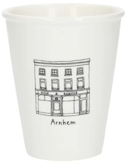 Gevel mok, Arnhem, porselein, 200 ml