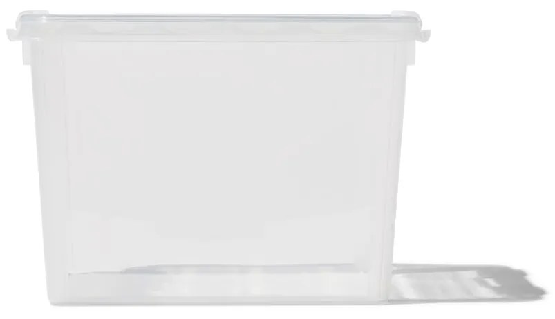 HEMA Opbergbox 21x17x15 Amsterdam Transparant (transparant)