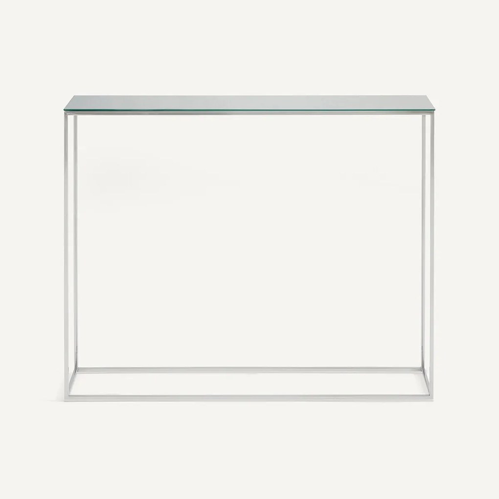 Verchroomde metalen spiegelconsole, MAHAUT