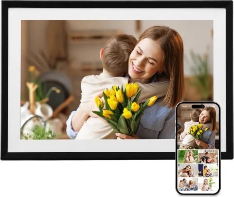VEVOR 260x180mm (10 inch) digitale fotolijst 32 GB IPS touchscreen wifi fotolijst