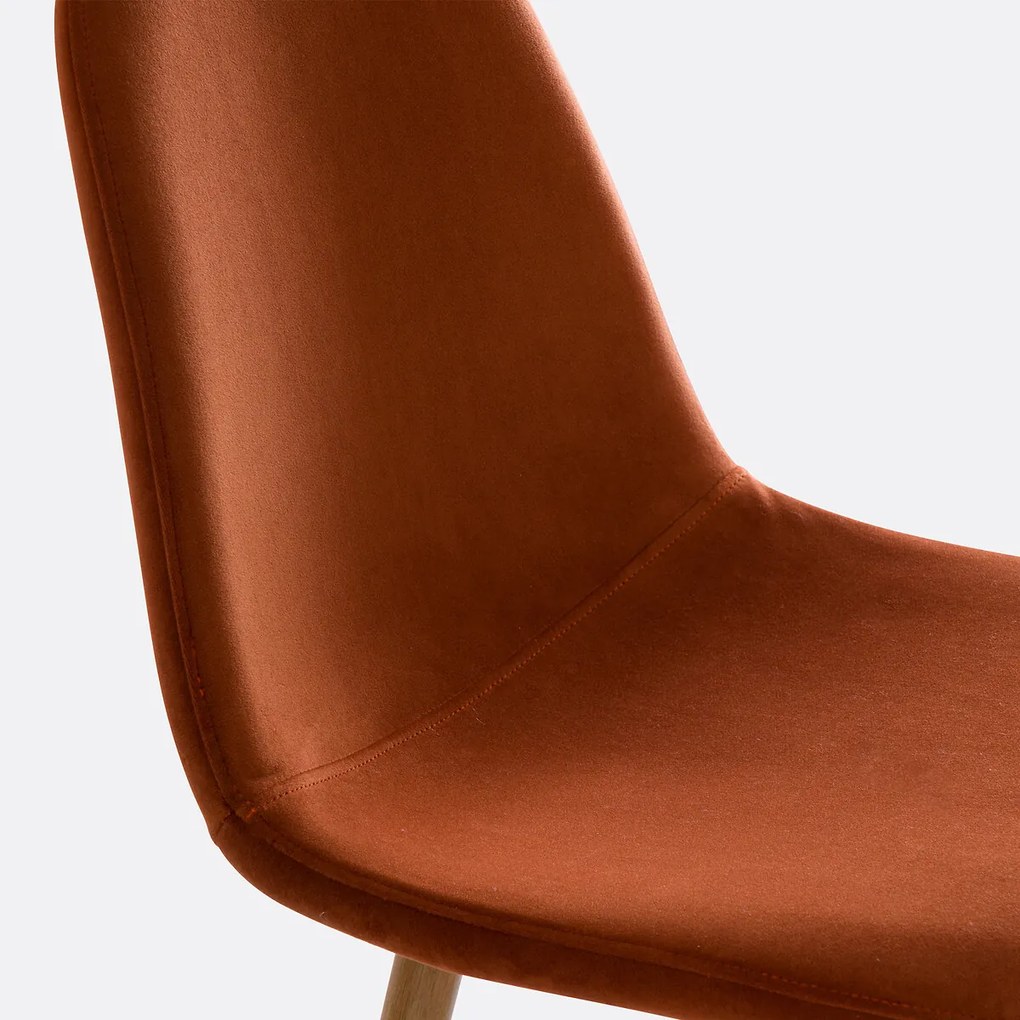 Set van 2 fluwelen stoelen, Polina