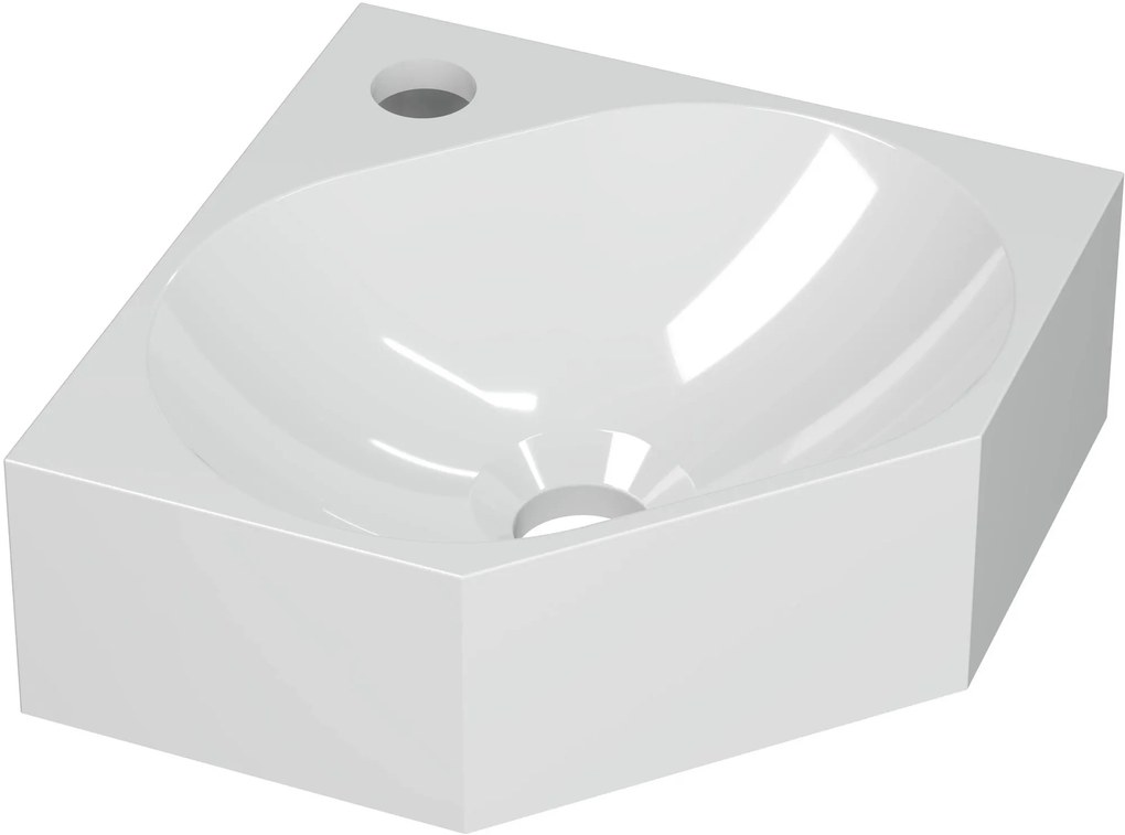 Saqu Tarvos Fontein 27x27x10 cm Glans Wit